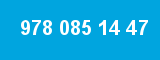 978 085 14 47 978 085 14 47